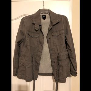Lightweight Grey Lined cargo jacket